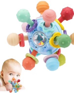 Baby Montessori Sensory Toys for 0-6 6-12 Months, Baby Teether Teething Toys