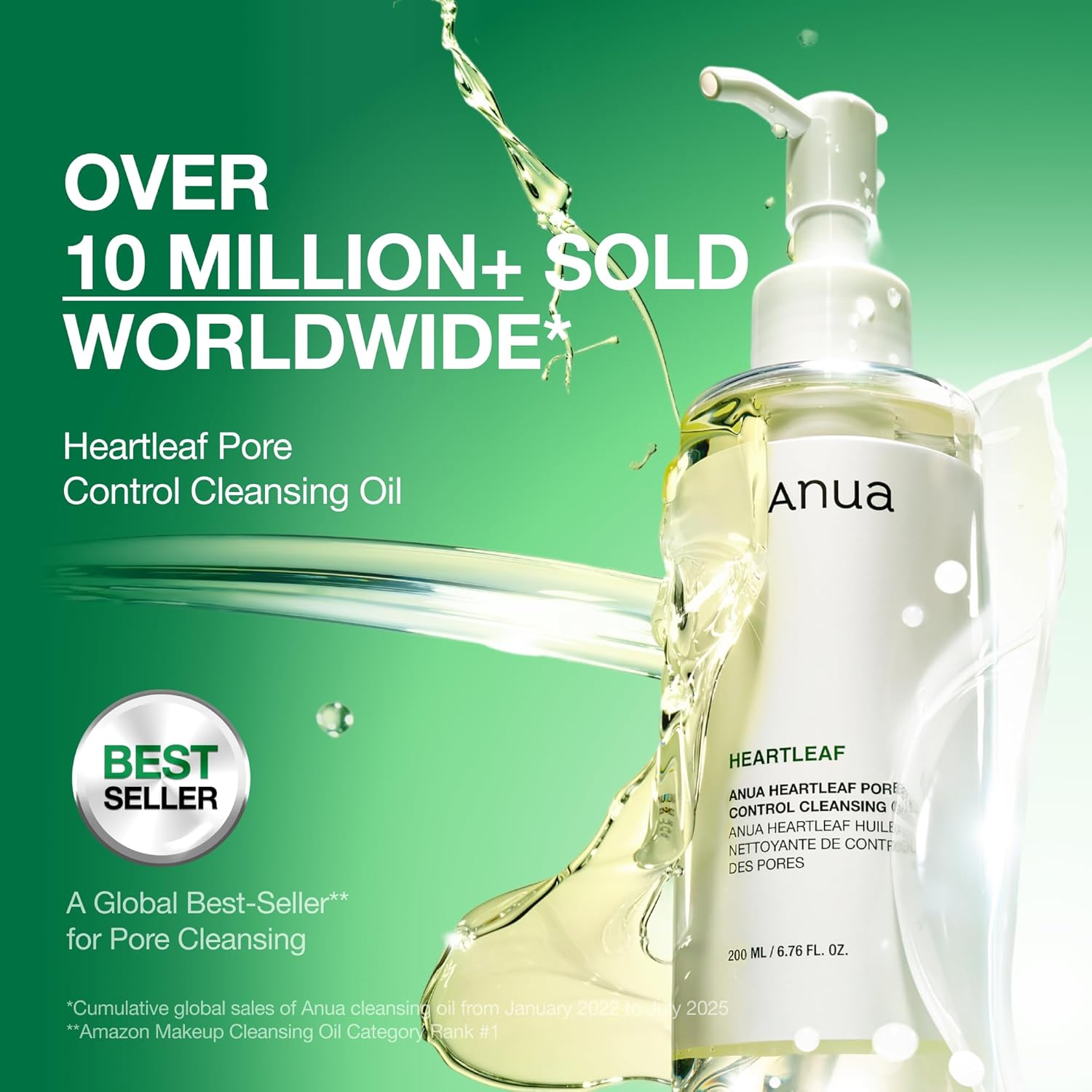 Anua Heartleaf Pore Control Cleansing Oil, Pore Cleanser - Image 3