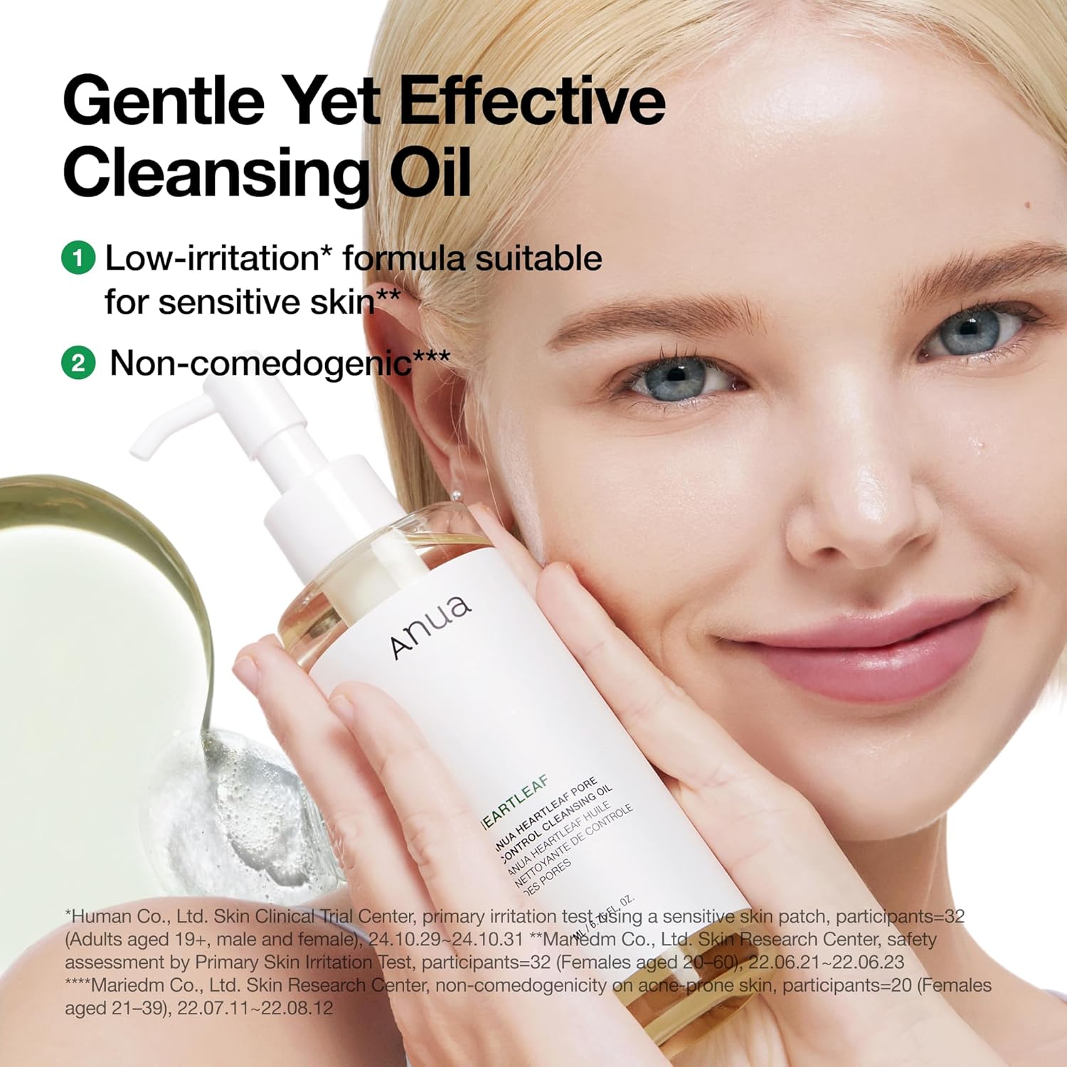Anua Heartleaf Pore Control Cleansing Oil, Pore Cleanser - Image 5
