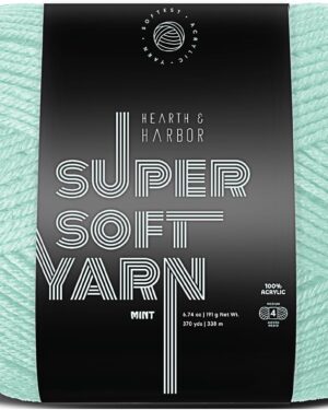 Acrylic Yarn for Crocheting & Knitting – Soft Crochet Yarn for Crocheting, 370 Yards