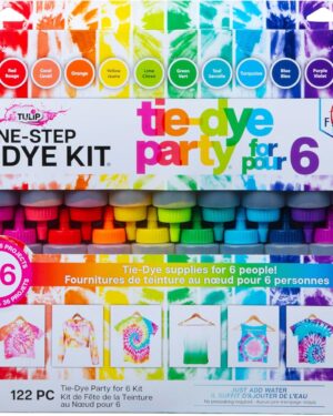 Tulip One Step Tie Dye Kit: Tie Dye Party Supplies, 18 bottles