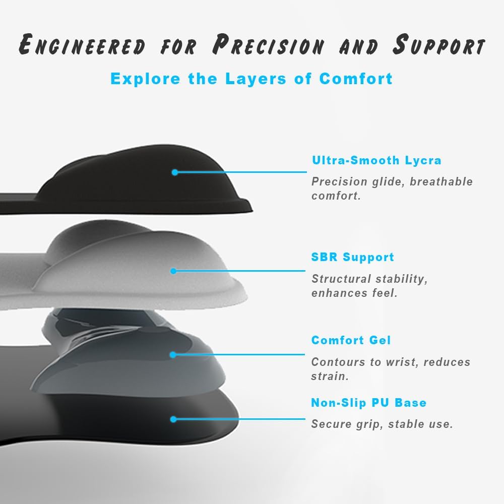 DEMON CHEST ErgoComfort Gel Wrist Rest Mouse Pad - Image 4