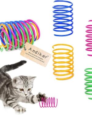 Andiker Interactive Cat Spiral Creative Spring Toy to Kill Time and Keep Fit,