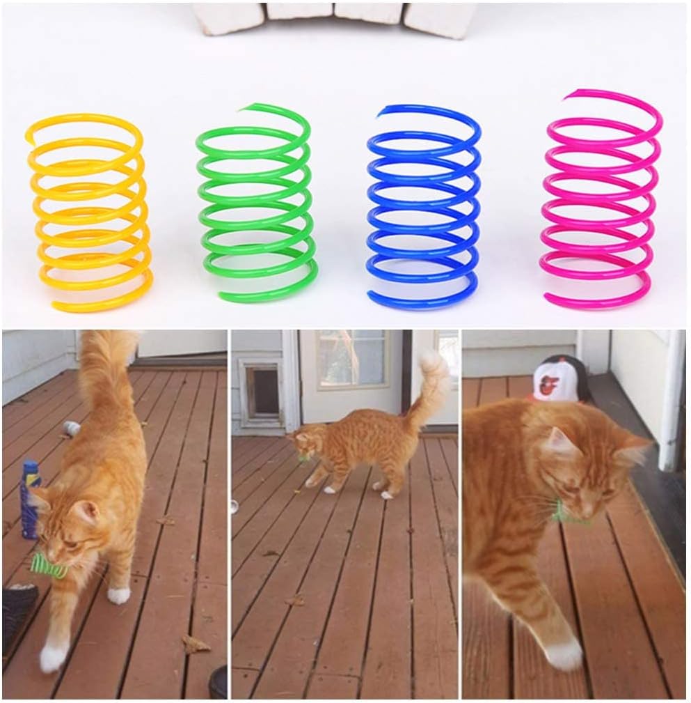 Andiker Interactive Cat Spiral Creative Spring Toy to Kill Time and Keep Fit, - Image 3