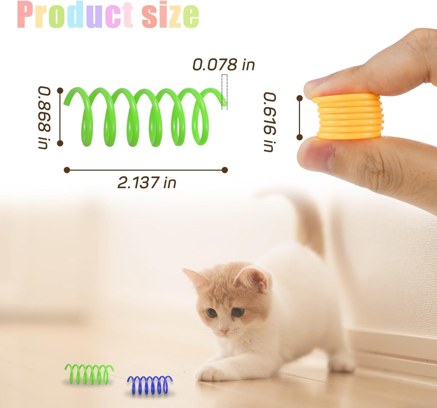 Andiker Interactive Cat Spiral Creative Spring Toy to Kill Time and Keep Fit, - Image 4
