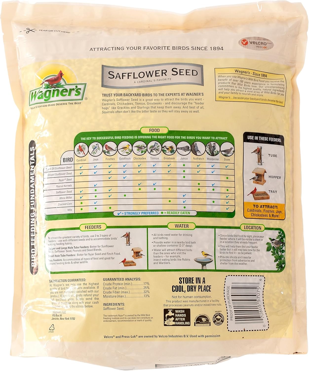 Wagner's 57075 Safflower Seed Wild Bird Food, 5 Pound (Pack of 1) - Image 2
