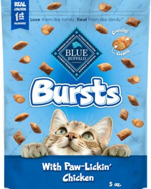 Blue Buffalo Bursts Crunchy & Creamy Cat Treats, Great for Training