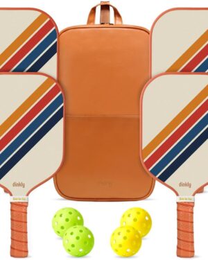 Pickleball Paddles Set of 2/4- Fiberglass Pickleball Racket,